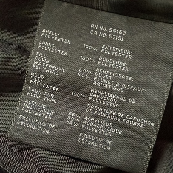 Andrew Marc Navy Belted Parka Down Coat Fur Hood Size XS‎ - Picture 5 of 7